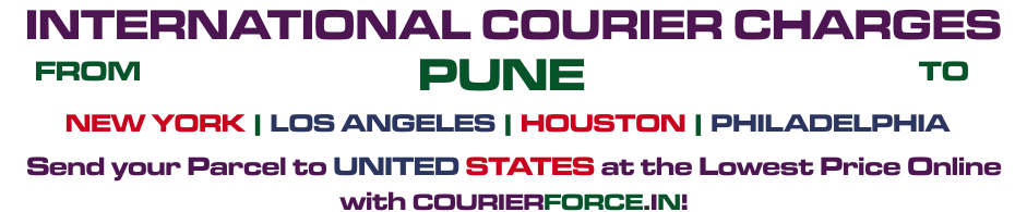 INTERNATIONAL COURIER SERVICE FROM PUNE TO USA
