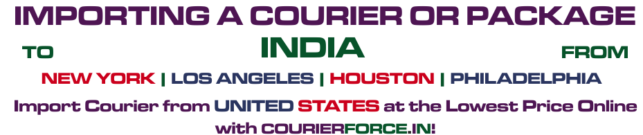 Courier Charges From USA To India - Courier From USA